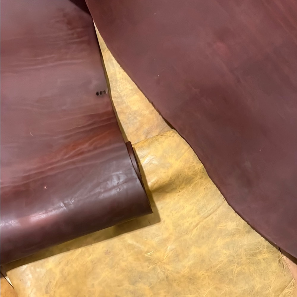 Leather samples for heather